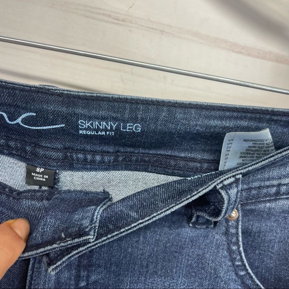 Inc Embellished-Stripe Skinny Jeans View 3